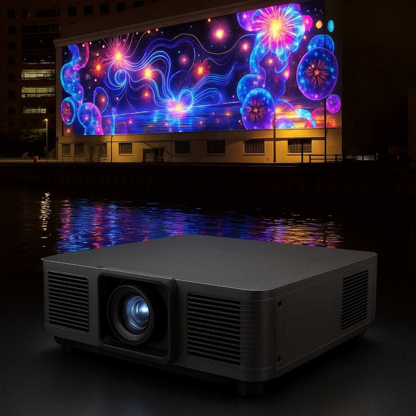 MYT-H16K 3D Mapping Laser Projector 16000 Lumens for Building Facades