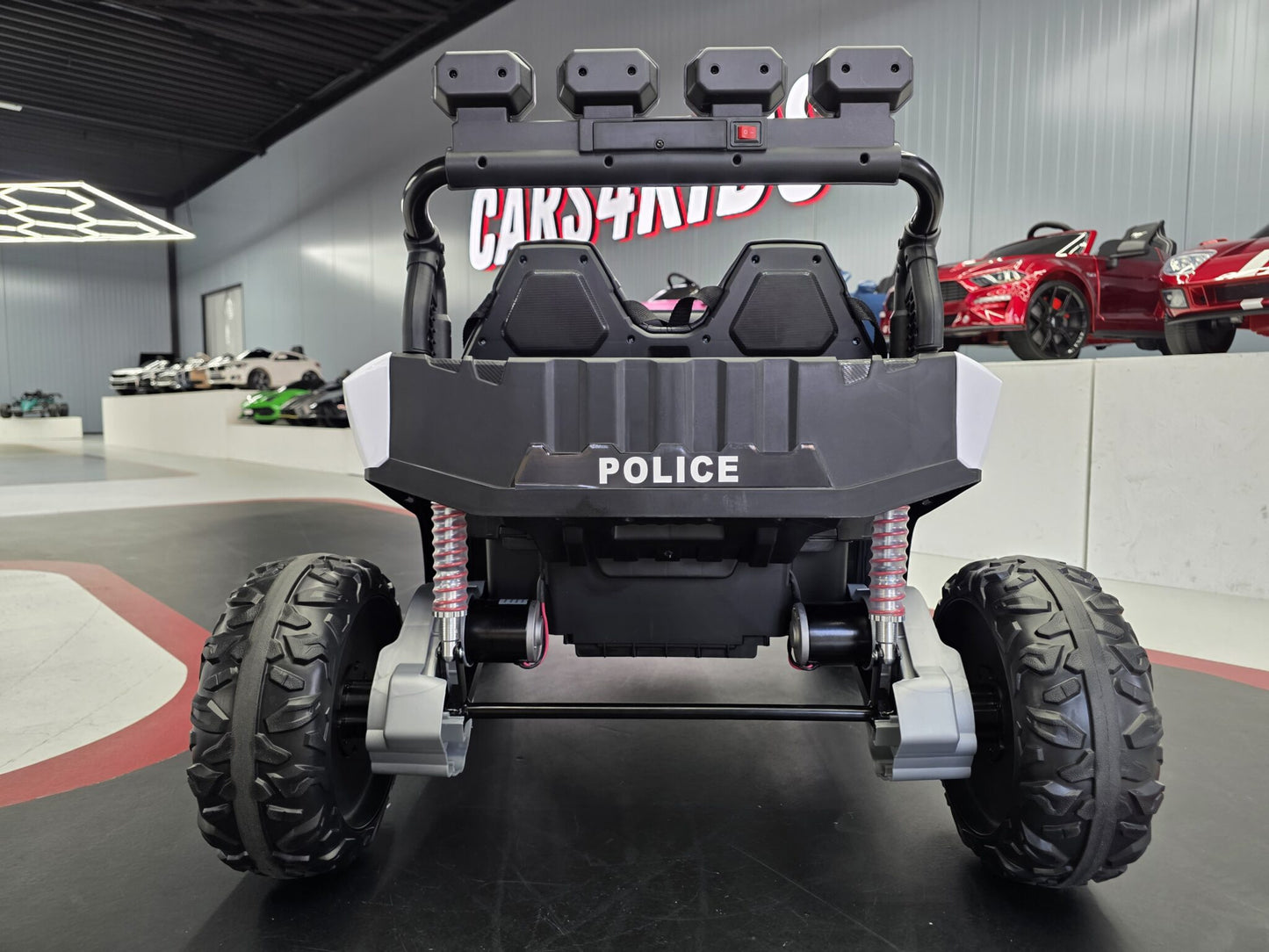 Elektrisk Police Patrol-barnbuggy 24 volt