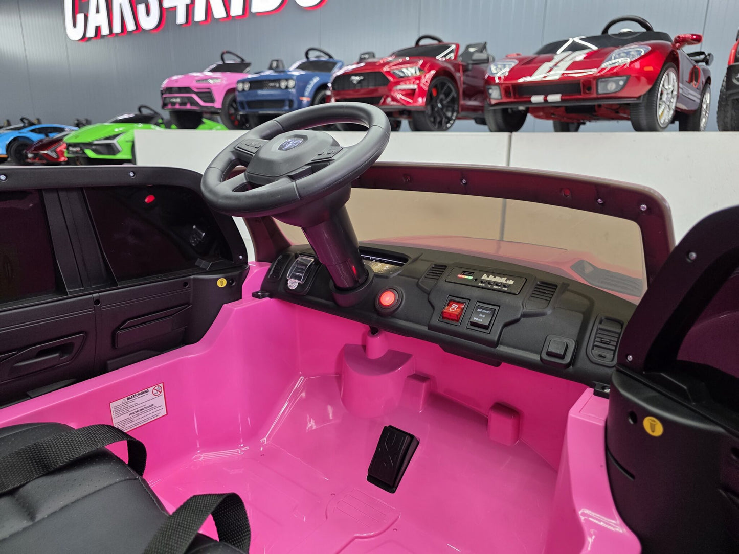 Batteridriven Dodge RAM barnbil 12 volt rosa