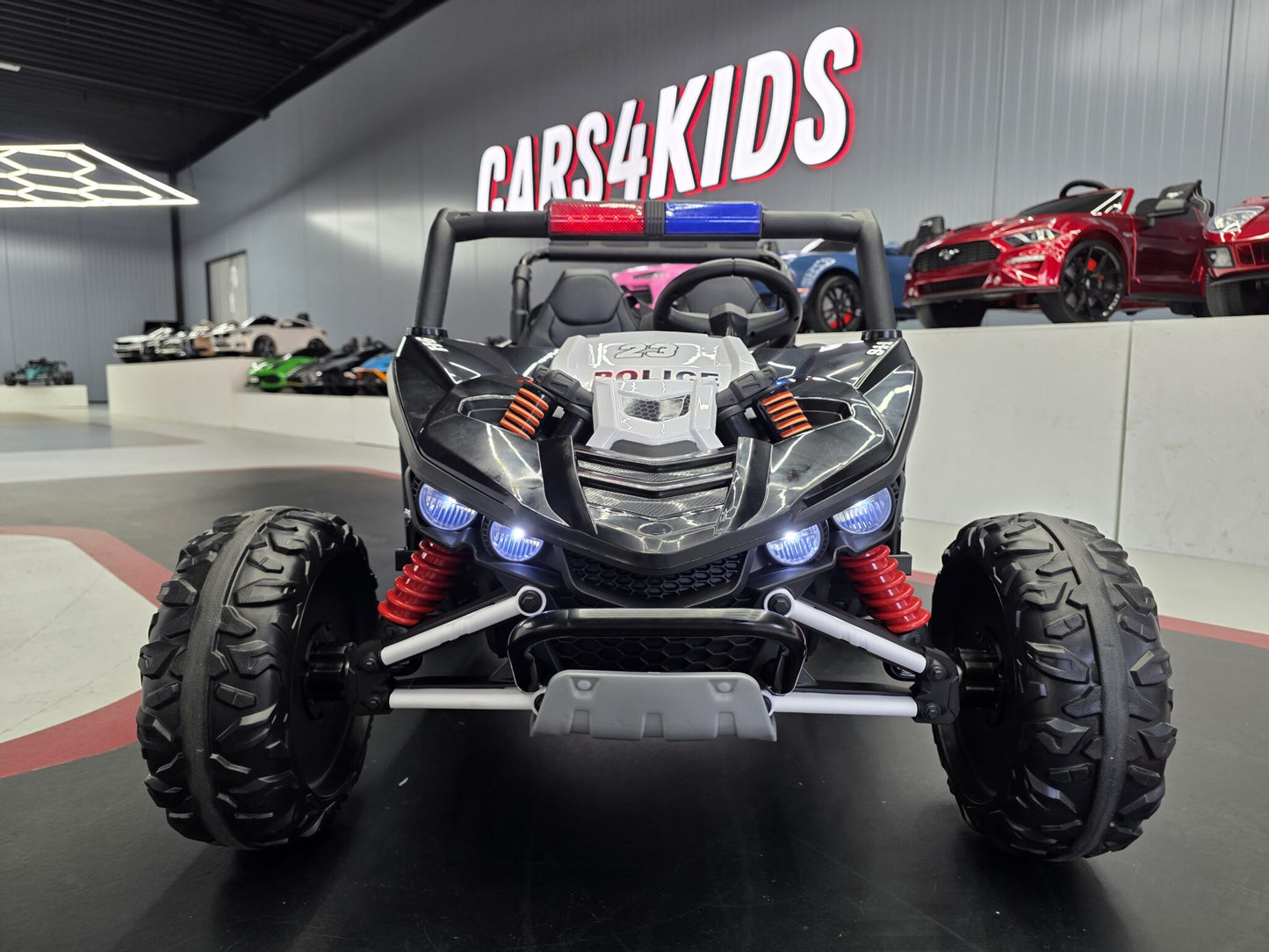 Elektrisk Police Patrol-barnbuggy 24 volt