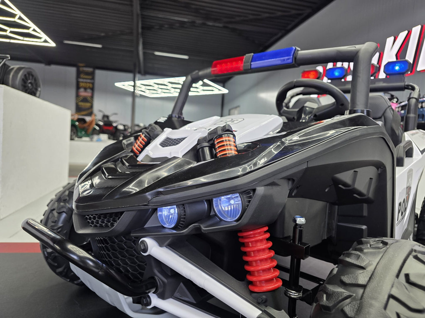 Elektrisk Police Patrol-barnbuggy 24 volt