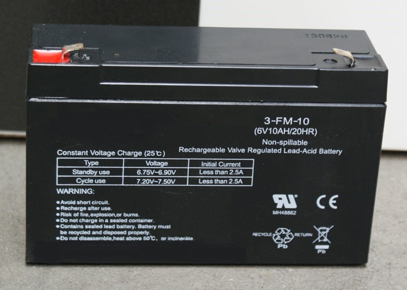Batteri 6 volt, 10 Ah